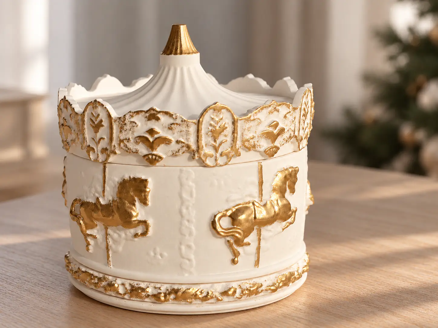 Carrousel — velas de natal, pormenor 3