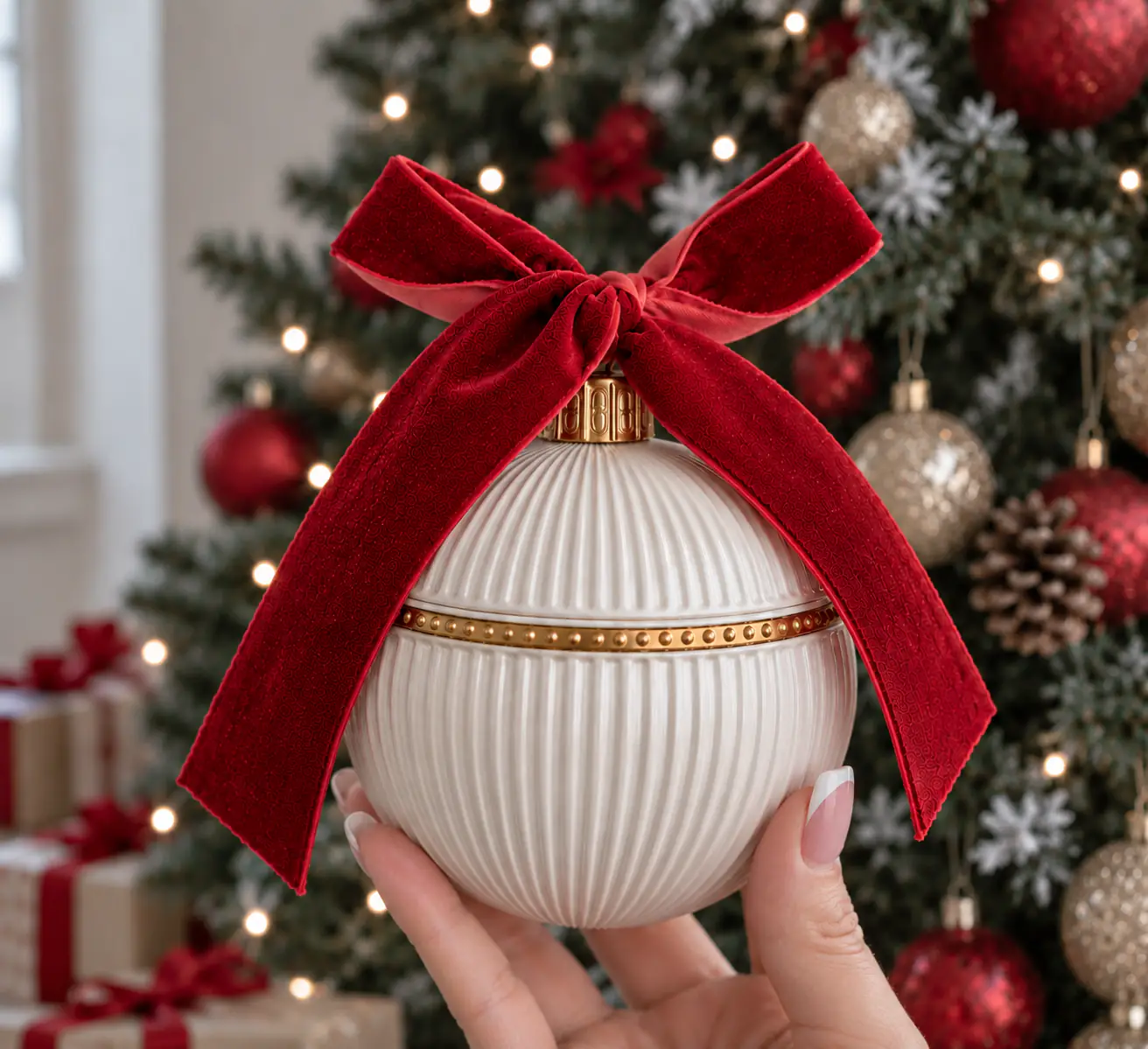 Heirloom — velas de natal, pormenor 3